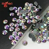 High shining 16 cuts facets Crystal clear Hot fix Rhinestones wholesale