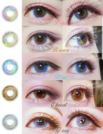 realcon 批发彩虹 7 色调奢华眼睛彩色隐形眼镜糖果里约 7 色调隐形