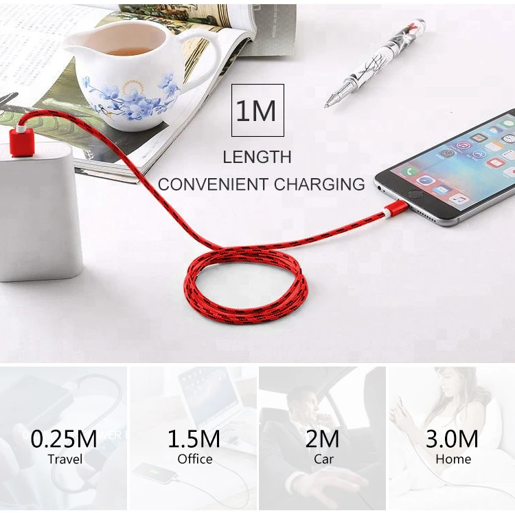 Tiger Stripe Data Charger Cable Line for iPhone mobile phone usb cabel - ANKUX.COM