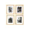 Factory offer Natural Wood Color picture photo Frames set 4