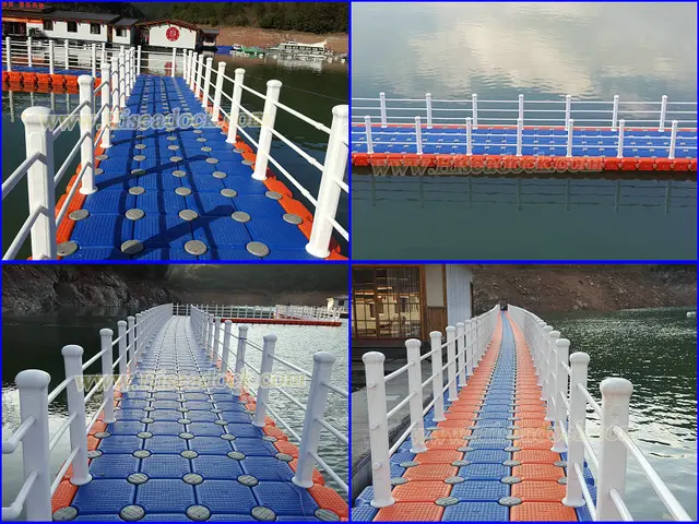 water plastic floating bridge