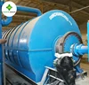 Pollution controlled tire pyrolysis to oil plant with high oil output