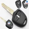 Wholesale Folding housings car keys 2 buttons flip remote key for cars Mitsubishi car key left blade