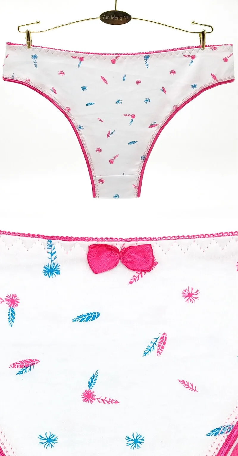 Young Girls Cotton Panties Girls Preteen Underwear Model