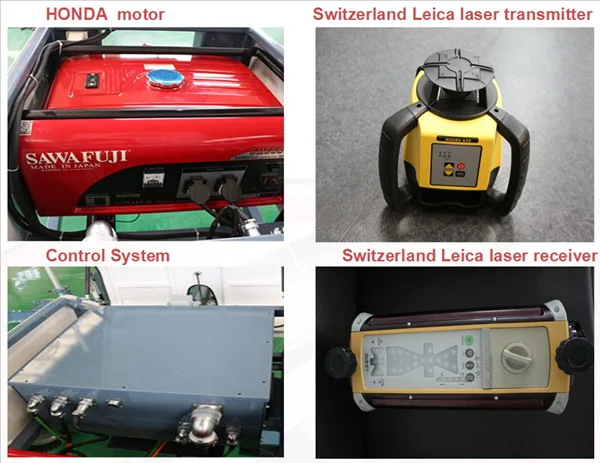 Details of laser screed