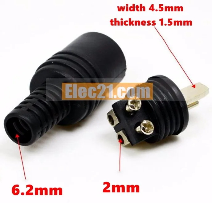 2pin Din Hifi Speaker Plug Audio Connector T Type - Buy Audio Connector ...