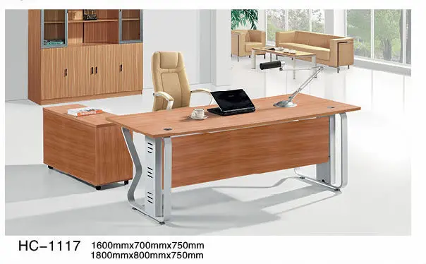 Wooden Executive Office Desk Table Specifications Modern HC-1116
