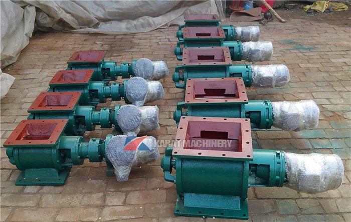 Industrial rotary discharge valve feeder for cement
