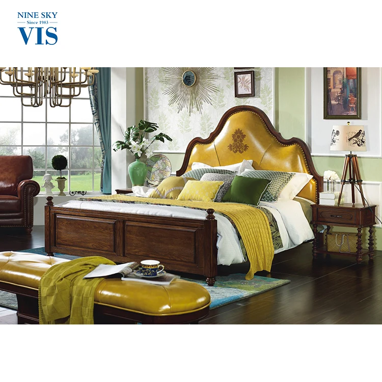 Antique Style Teak Wood King Size Beds Wooden Beds Made In Vietnam