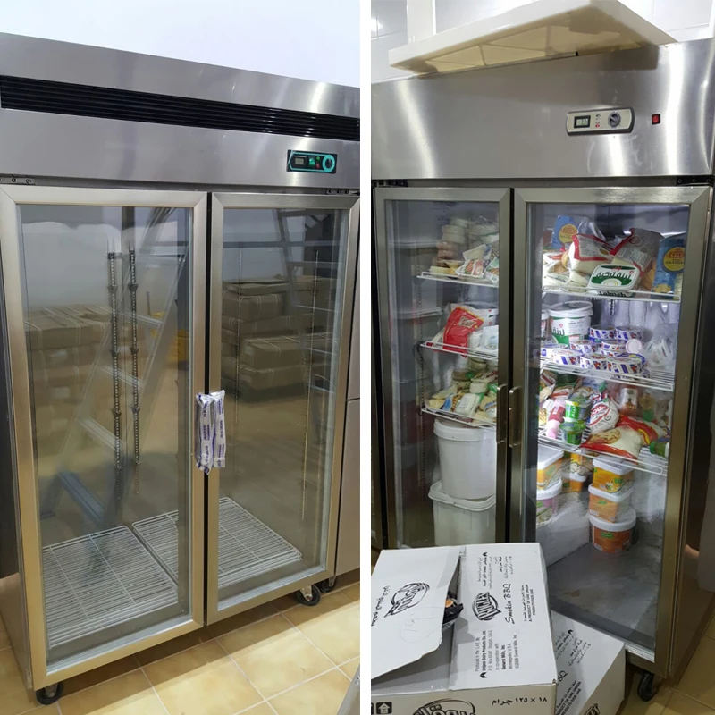 Restaurant Equipment Commercial Upright Freezer Stainless Steel Deep