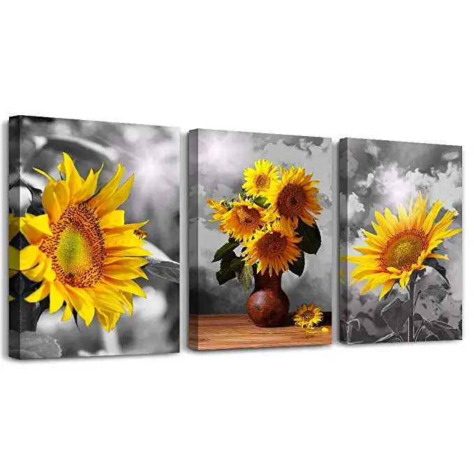 3 Piece Bedroom Canvas Prints Artwork Wall Decor Black And White Sunflower Canvas Art Van Gogh Painting Buy Van Gogh Painting Art Painting Canvas