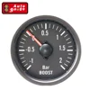 Black Face Black Rim Clear Lens Boost gauge 52mm For car