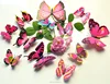 Some Plastic Made-to-look-real Butterflies As A Gift Sticker Paper Vinyl Wall Stickers Colorful Wholesale