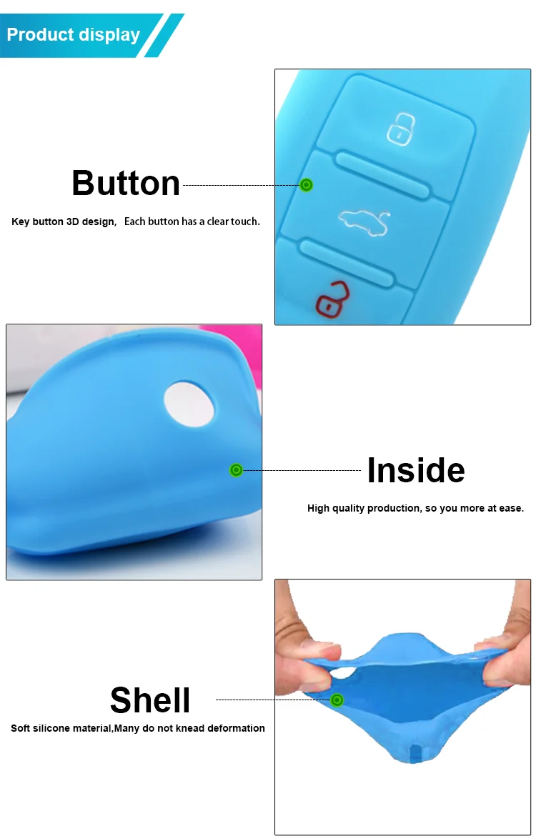 silicone high quality factory low price car  key covers for cars accessories