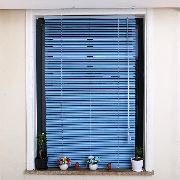 Waterproof 25mm Slats Aluminum Venetian Blinds Motor Window Blinds