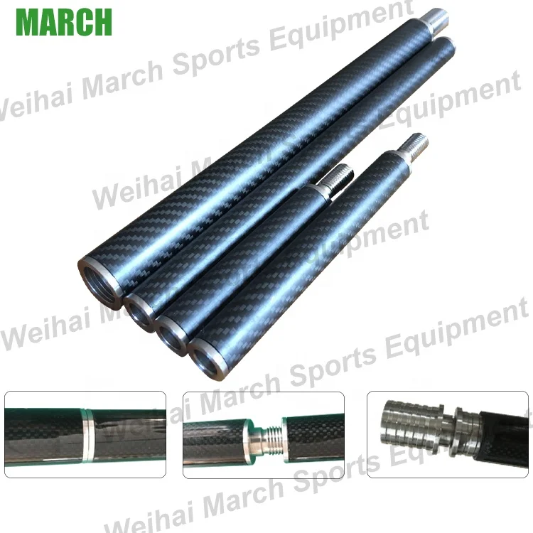 High Rigid Stainless Steel,Brass Threaded Insert Carbon Fiber Tube