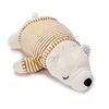 2019 wholesale custom made polar bear 3 in 1 blanket pillow with hand warmer