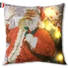 lighted christmas decorating pillow and led cushion