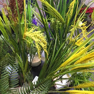 artificial tall grass display decorative fake rice plants
