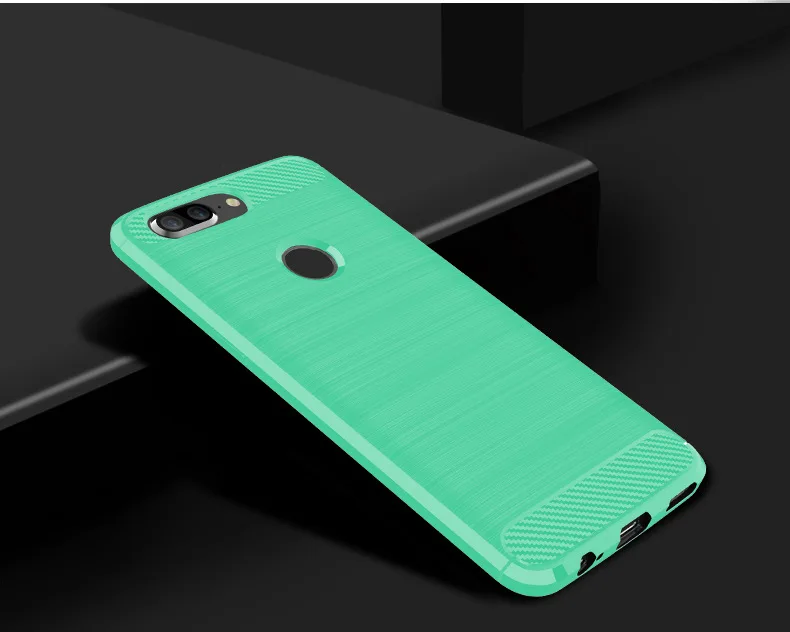 2017 New Arrival Carbon Fiber Tpu case For Oneplus 5t brushed tpu soft cover For Oneplus 5t