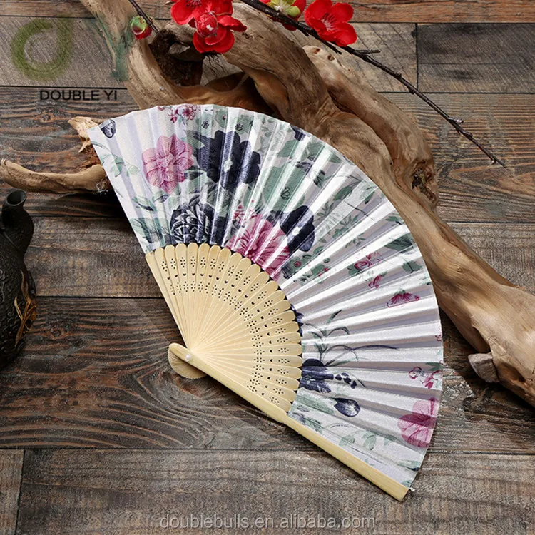 Factory Directly Custom High Quality Promotional Bamboo Hand Fan With ...