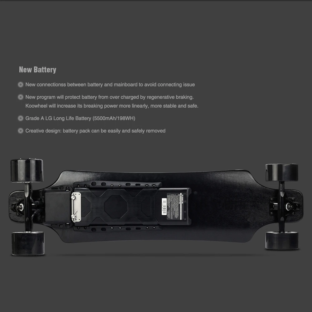 New Koowheel Boosted Dual Hub Motor Electric Longboard / Electric