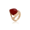 13350 fantasy heart shaped gold wedding ring, China factory wholesale jewelry ruby ring