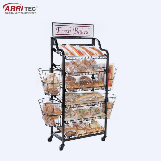 Supermarket Promotional Bulk Metal Display Rack Supermarket Shelf