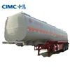 cimc leak proof structure 2 man holes steel shell 3 axle petroleum tank trailer
