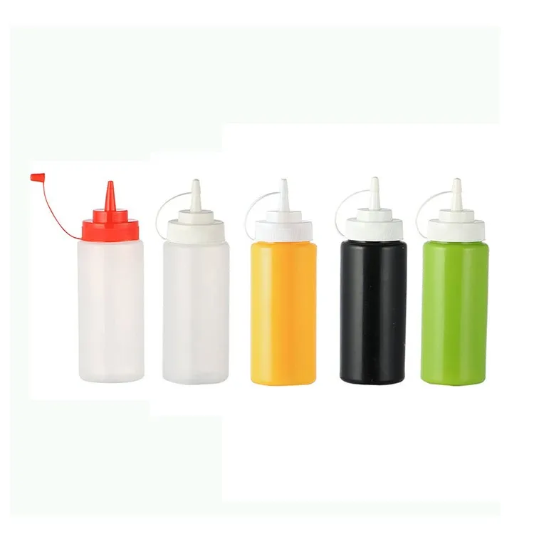 Fda Food Grade 8oz Empty Custom Ldpe Plastic Ketchup Squeeze Bottle