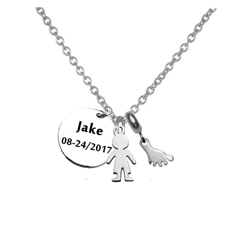 custom baby footprint charm