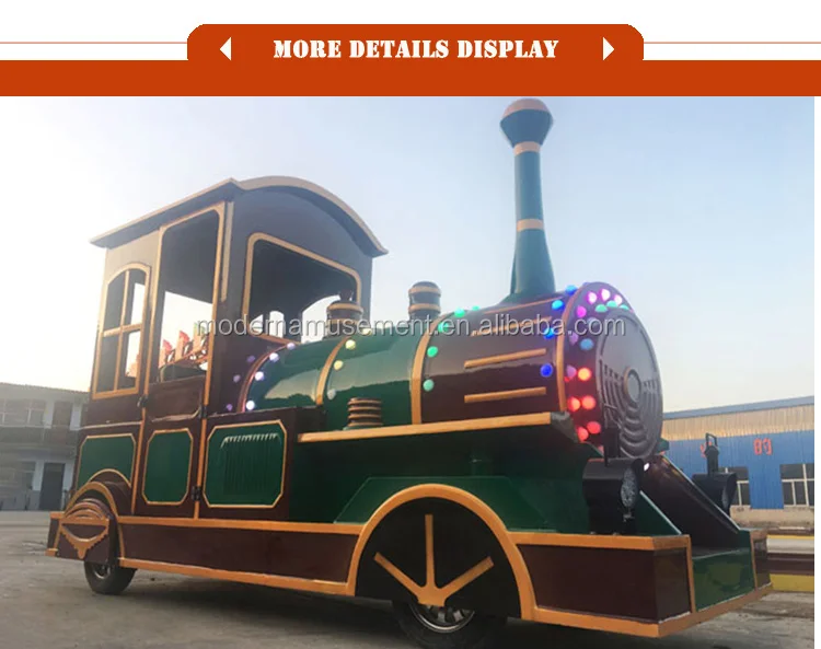 backyard amusement adult rides tourist trackless train for sale