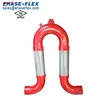 Bellow lined Flange Braided Flexible Hoses Grooved Joint