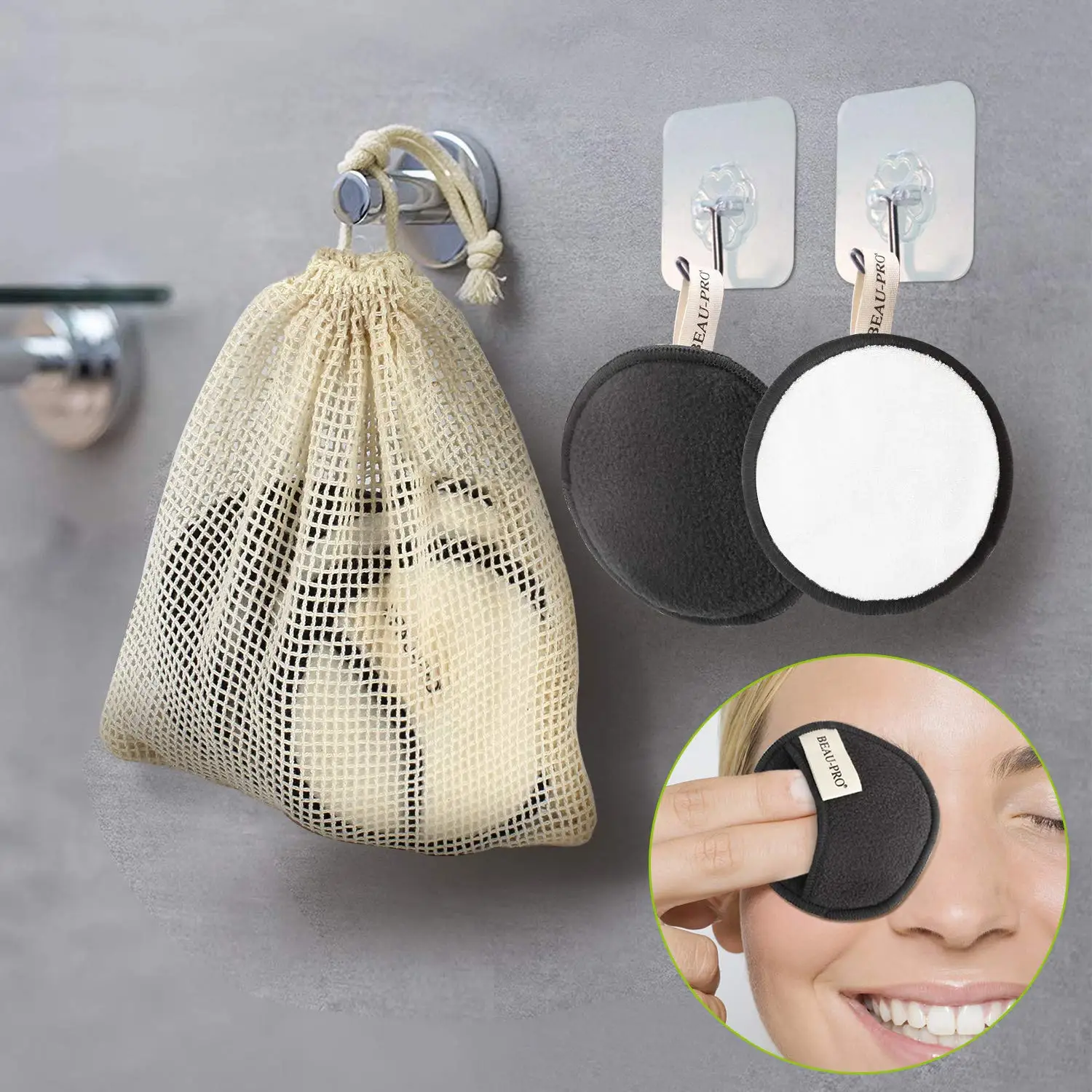 Reusable Makeup Cleanser Pad Washable Makeup Cleansing Remover Pads