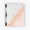 Elegant Spiral Marble Notebook Diary Weekly Monthly Planner Notebook With Custom Paper