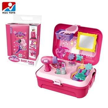 Juguetes Para Los Ninos Kids New Backpack Toys Girl Makeup Dresser