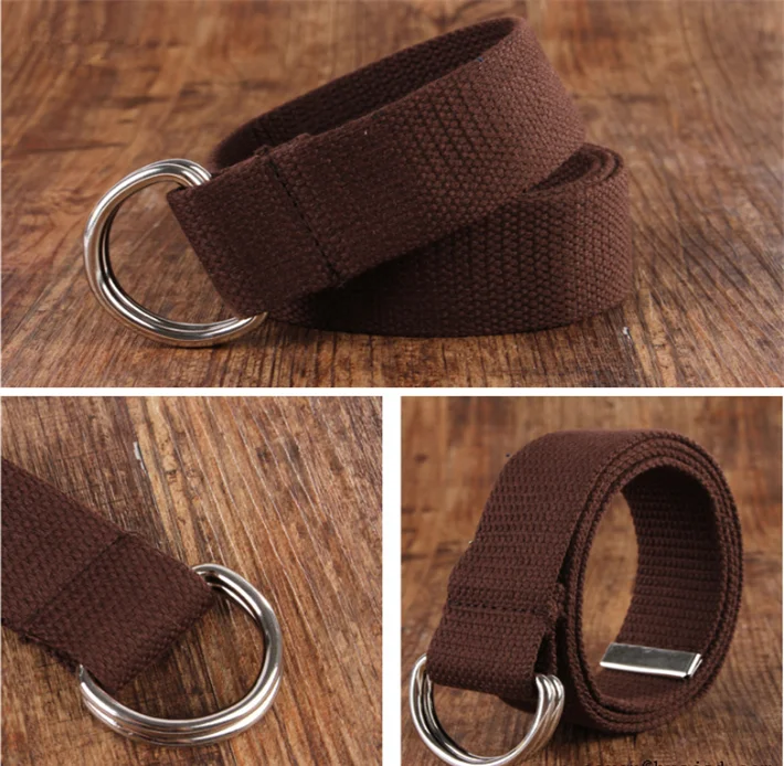 军事远征棉 d 环扣男士面料腰带