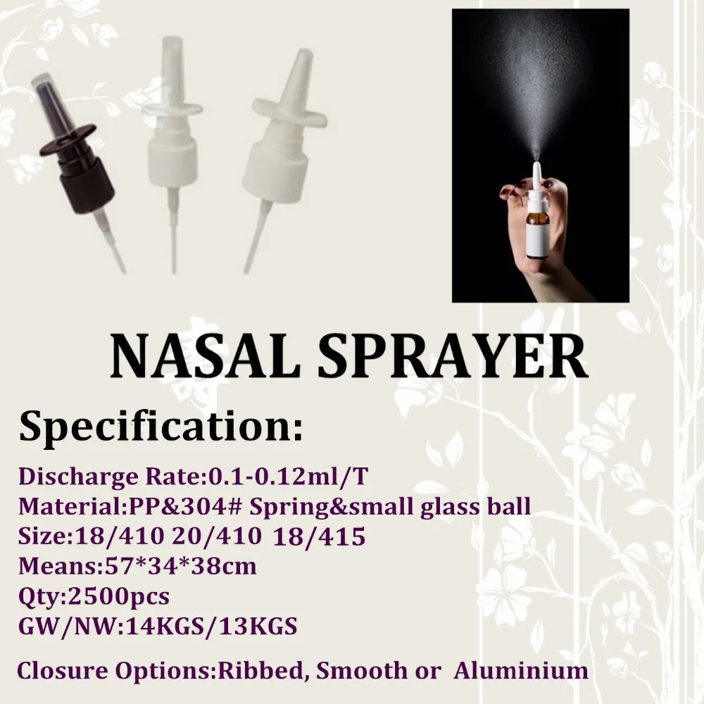 18mm 20mm plastic nasal spray