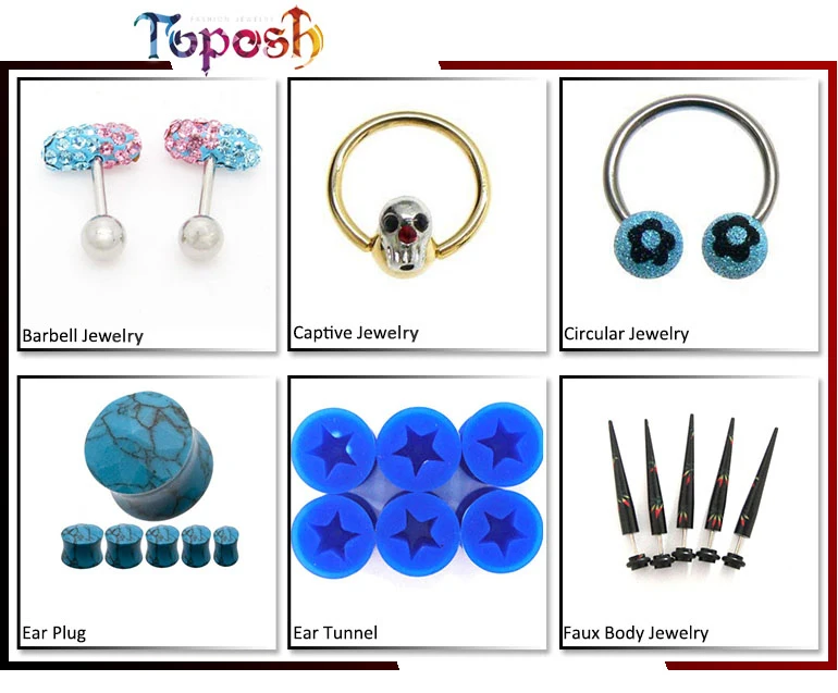 Vibrating Body Piercing Jewelry Design Ear Piercing - Buy Body Jewelry ...