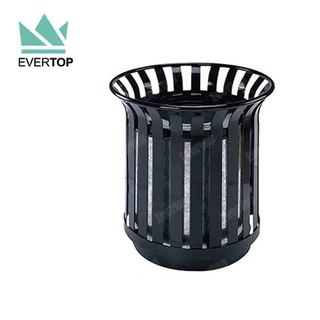 trash can,round steel paper dustbin powder coating trash basket