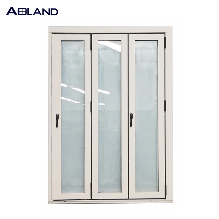 Customize bi fold doors windows for bathroom with blinds