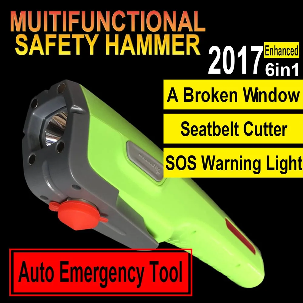 Auto Emergency Tool Multifunctional Car Safety Hammer With Window