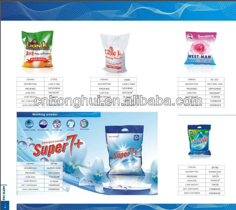 China Washing Powder/names Of Laundry Detergents/raw Materials For