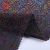 free sample yarn dyed multi rainbow polyester lurex mesh glitter fabric