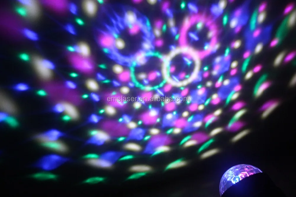 NEUE Mini RGBYWP FÜHRTE Partei Licht Disco Club DJ Kristall Magic Ball