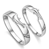 JEWELRY Brand New Wedding Ring for Couple Decorated by Double Dolphin Fish Ring Elegant Style