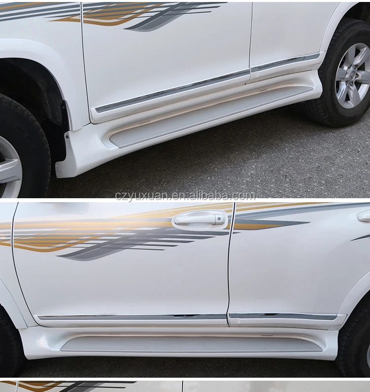 Car Accessories Body Kits Door Side Moulding Trims For Toyota Prado