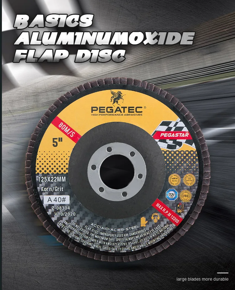 5" 125x22mm Aluminum Oxide Flap Disc Grit 80 Buy Aluminum Oxide Flap