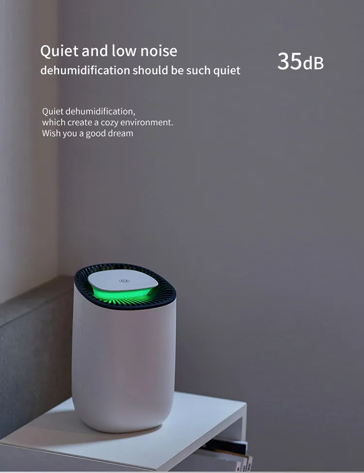 1kg Mini Portable Deshumedecedor One Button Control Wardrobe