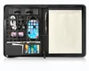 2017 New Design PU Leather Zipper Portfolio Note Pad,Pu Leather Business Briefcase Portfolio For Promotion And Gift
